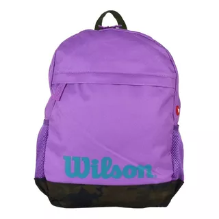 Mochila Urbana Deportes Impermeable Porta Notebook Wilson Color Violeta