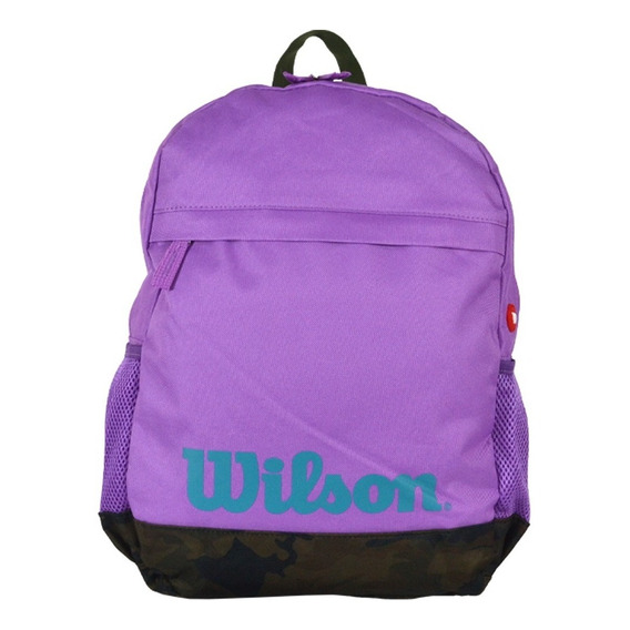 Mochila Urbana Deportes Impermeable Porta Notebook Wilson Color Violeta