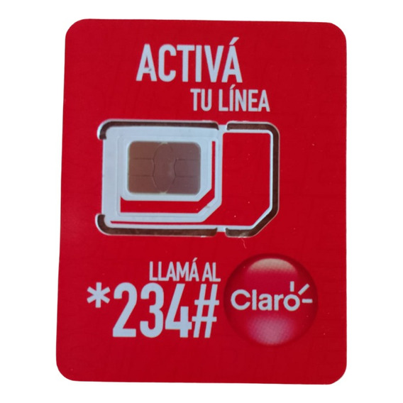Chip 4g Claro -pack 10 Chips- 4g Controla Gastos Siempre 011