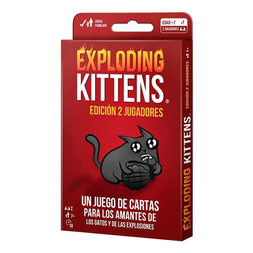 Exploding Kittens 2 Jugadores Juego De Mesa 