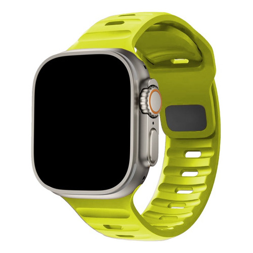 Correa / Pulsera Silicona Sport Para Apple Watch Ultra 49 Mm Color Fluor