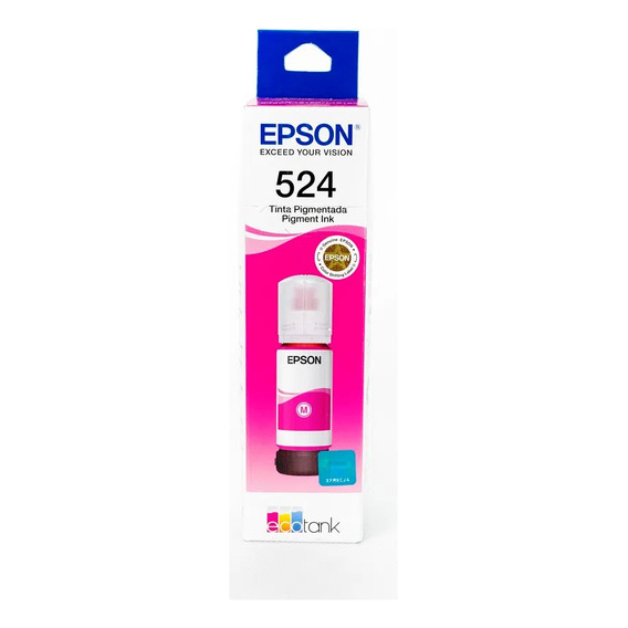 Botella De Tinta Epson T524 Magenta