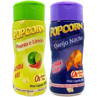 Temperos Pipoca -24 Frascos -pimenta E Limão -queijo Nacho