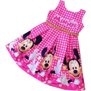 Vestido De Cumpleaños Para Niña Minnie Mouse - Ig