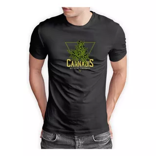 Camiseta I Love Cannabis Marijuana Malha Premium Algodão 