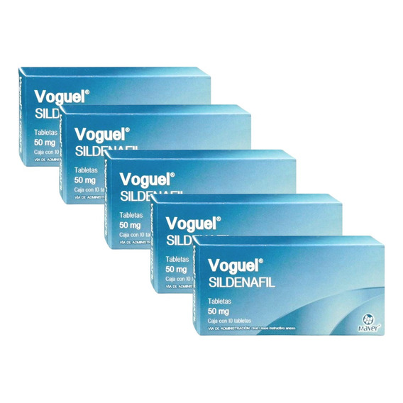 Sildenafil 50 Mg Voguel Genérico De Viagra 50 Tabletas Pack