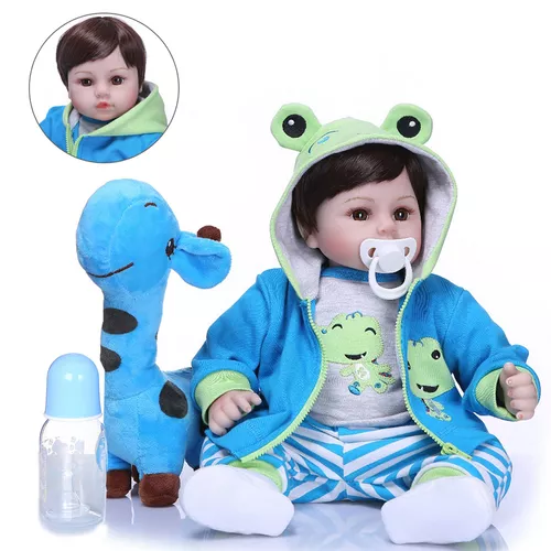 Boneco Mini Reborn - Menino - 1262 - Novabrink - Real Brinquedos