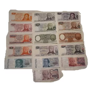  Billetes Australes Pesos Ley Pesos San Martin Sc Sc- Mbc 16