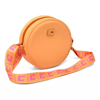 Bolsa  Colcci Quebek De Pvc Techfit  Laranja Etela Alças De Cor Mesma Cor Da Bolsa