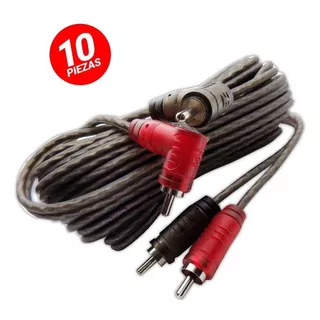 Cable Rca 2 Plug 6 Metros Rock Series 10 Pack