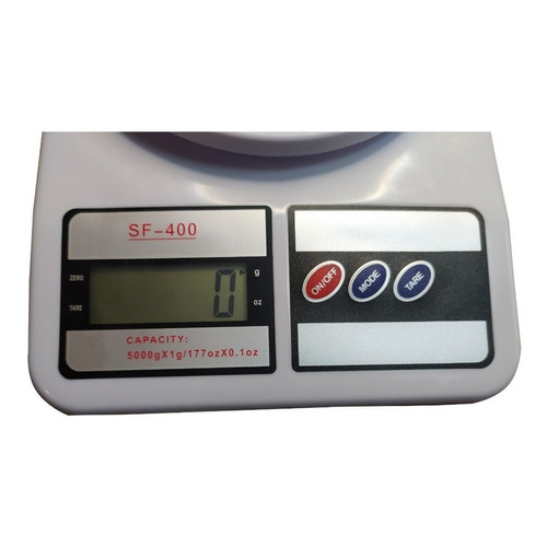 Báscula electrónica digital de cocina, 10 kg, Sf400, venta al por mayor, capacidad máxima de 10 kg, color blanco