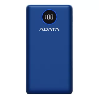 Adata P20000qcd Power Bank 20000mah Carga Rápida Qc/pd, Azul