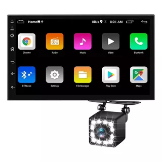 Radio Multimedia Android Con Wifi Gps Bt + Camara Reversa 