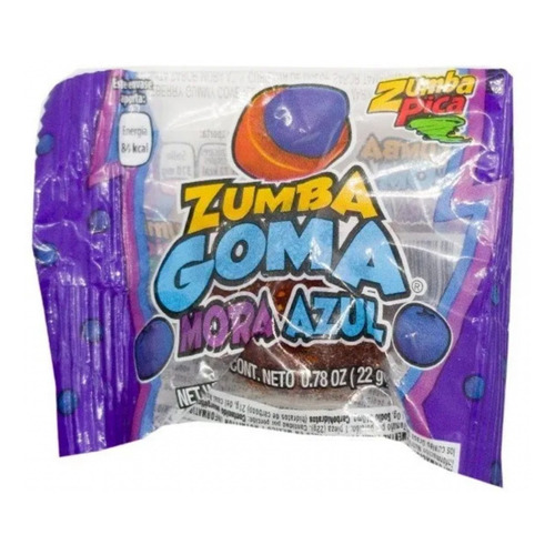 Gomita De Mora Azul Enchilada Zumba Goma Dulce 20 Piezas