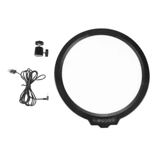 Iluminador Led Ring Light 12 Make Fotos Selfie Youtuber Live Cor Da Estrutura Preto Cor Da Luz 300o-6000 110v/220v