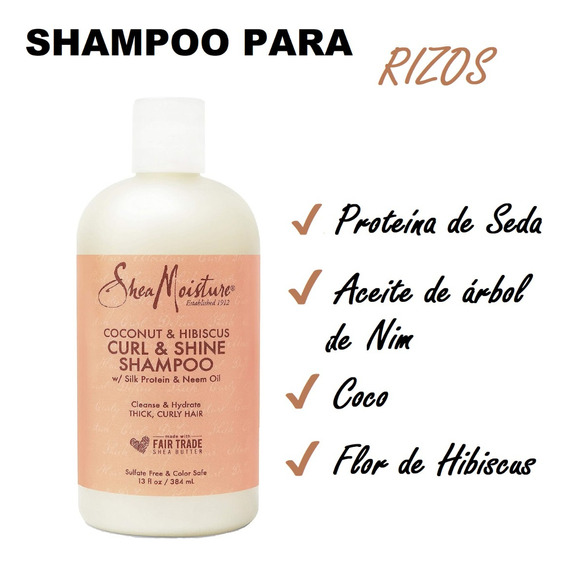 Shea Moisture Champú Para Rizos - mL a $208