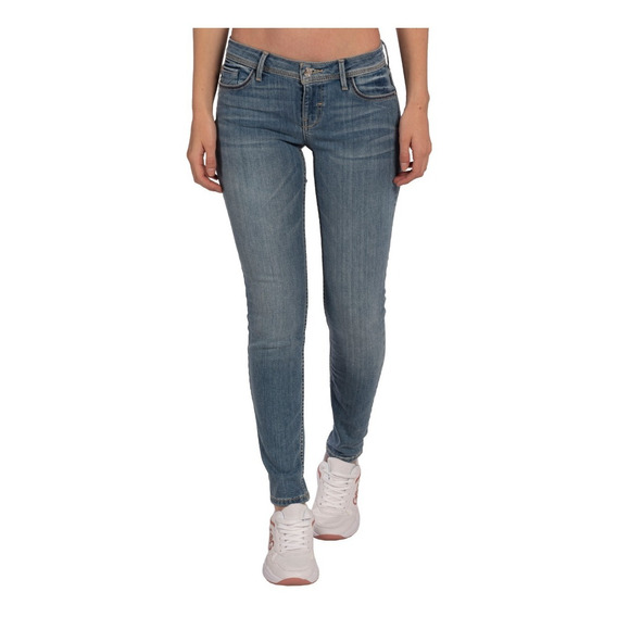 Jeans Basicos De Mujer Low Rise Skinny
