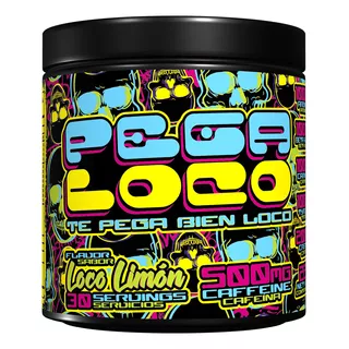 Pre Entreno 30 Serv Pega Loco Pre Workout Xtreme Made In Usa Sabor Loco Limón