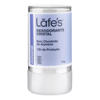 Desodorante Lafe´s Cristal Sem Alumínio 120g 100% Natural Fragrância Sem Fragrância