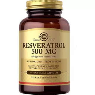 Resveratrol Solgar 30 Capsulas - Unidad a $10130