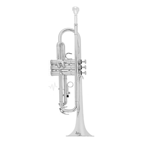 Trompeta Yamaha Sib Plateada Con Estuche Ytr2330s Color Plateado