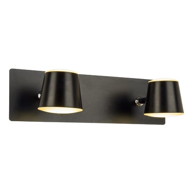 Aplique Pared Led 3 Luces 18w Negro Baño Deco Moderno Mks