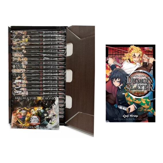 Box Set Demon Slayer + Gaiden 24 Tomos Español Panini Manga 