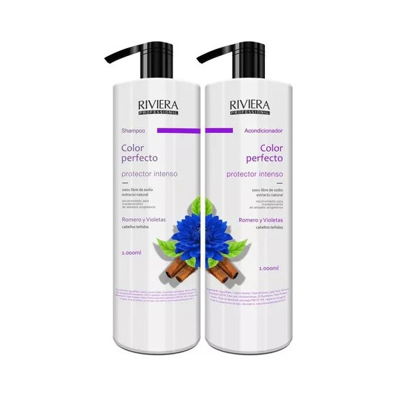 Shampoo + Acondicionador Riviera - Cabellos Teñidos