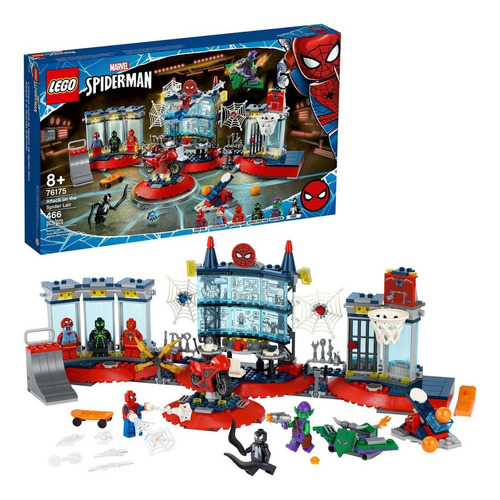 Kit Lego Marvel Spiderman Ataque A La Guarida Arácnida 76175 Cantidad de piezas 3