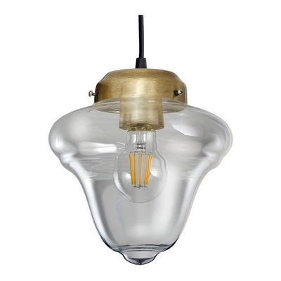 Colgante 3 Luces Rosario Dorado Vintage Deco Apto Led E27