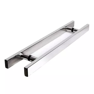 Puxador Aço Inox 304 Chato 60cm Porta Madeira Vidro Alumínio