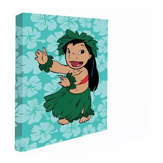 Cuadro Decorativo Canvas, Lilo Y Stitch , 25x35 Cm 