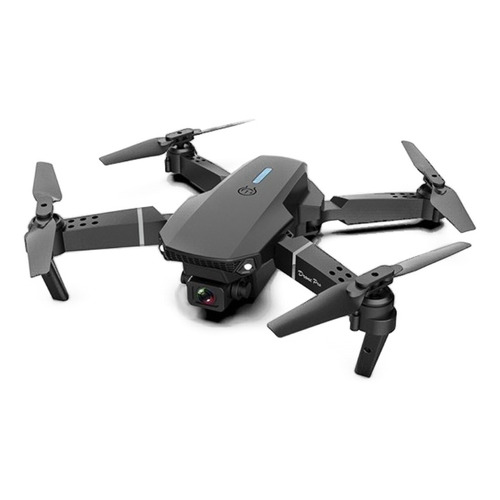 Mini drone LSRC LS-E525 con dual cámara 4K negro 2.4GHz 1 batería