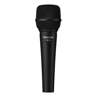 Microfone Dinâmico Tascam Tm-82 Cardioide + Cachimbo Preto