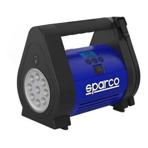 Compresor Aire Sparco C/medidor De Presión Y Linterna Led.