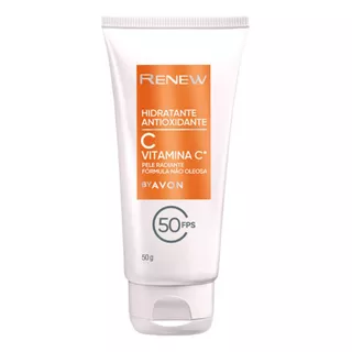 Hidratante Facial Antioxidante Vitamina C Avon Renew 50g Momento De Aplicação Dia Tipo De Pele Normal