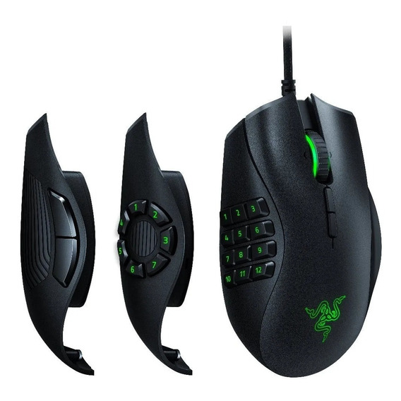 Mouse gamer de juego Razer  Naga Trinity negro