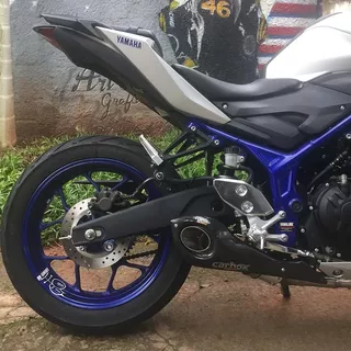 Escapamento No Muffler Carbon Full 2x1 - Yamaha Mt 03