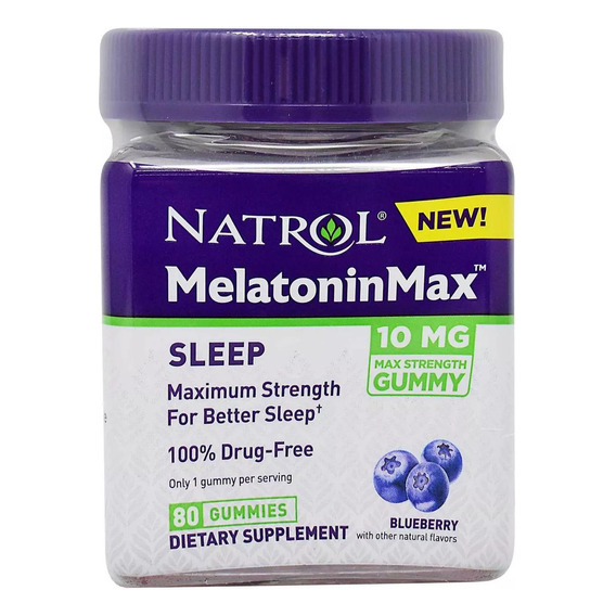 Natrol Melatoninmax Arándano 10 Mg 80 Gomas