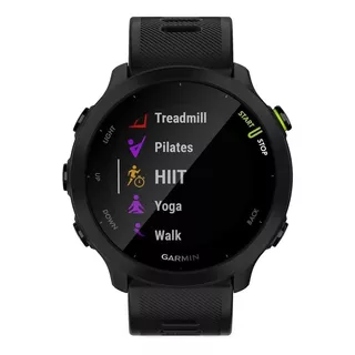 Smartwatch Garmin Forerunner 55 1.04  Caja 42mm Black, Malla  Black De  Silicona