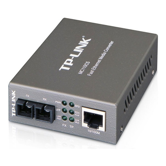 Tp Link Media Converter Mc110cs 10/100 Fibra Optica +20km