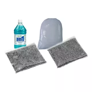 Kit Palitos, Esfera 1,5 Mm Aço Inox Polimento Shampoo, Pó B5