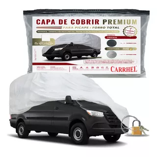 Capa Para Cobrir Carro Carrhel Van Premium Carbon Titanium