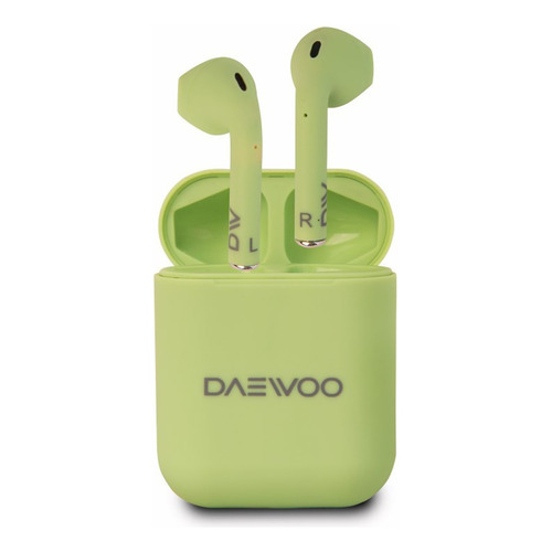 Auriculares Inalambricos Bluetooth Tws Daewoo Prix Colores! Color Verde Claro
