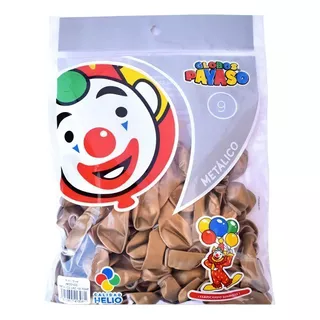 Globo Payaso Metalico # 9 C/50 Piezas