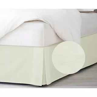 Cubre Sommier Twin Size 90x190 Cm Pesado Malmo Base De Gross Crudo