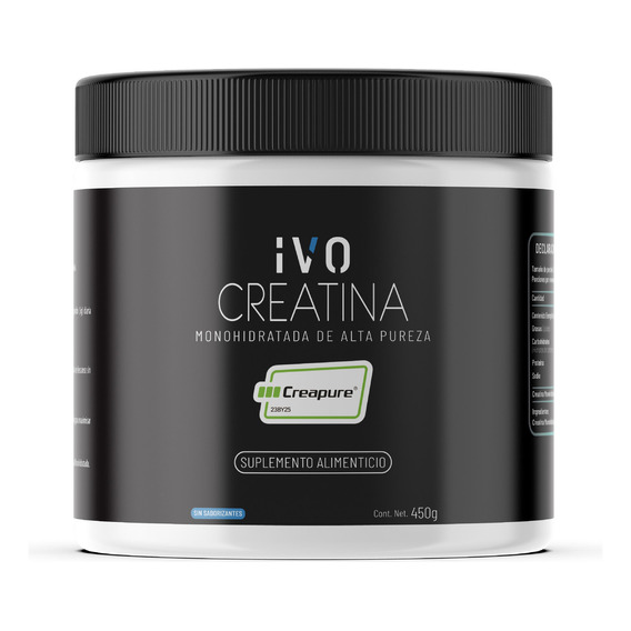 Ivo Creatina Monohidratada Creapure En Polvo 450g Sin Sabor