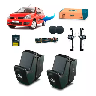 Kit Vidro Eletrico Clio 2p 2002 Ate 2013 Inteligente