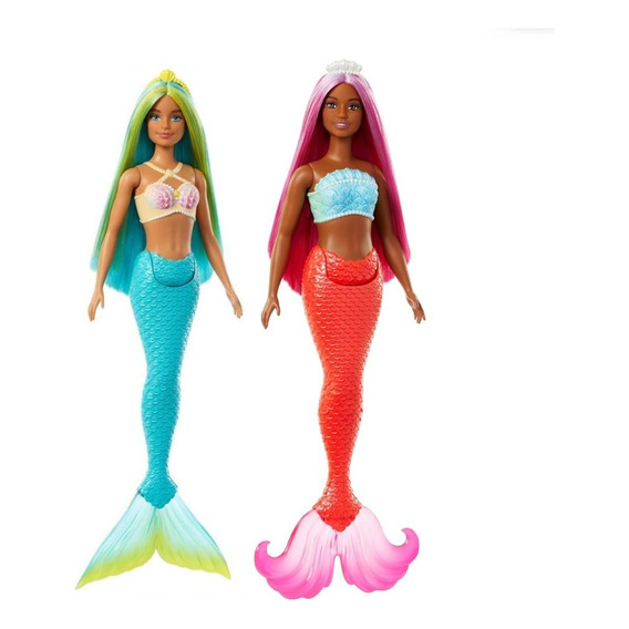 Barbie Muñecas Sirenas Con Cabello De Colores Surtido