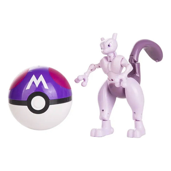 Figura Pokemon Articulada A Elección + Pokebola 